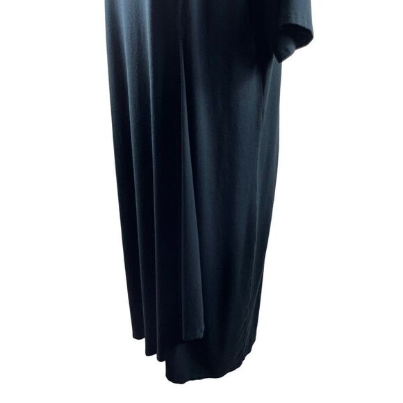 J. Jill Wearever Collection Stretch Scoop Neck Front Drape Elbow Sleeve Dress XL - Picture 2 of 9